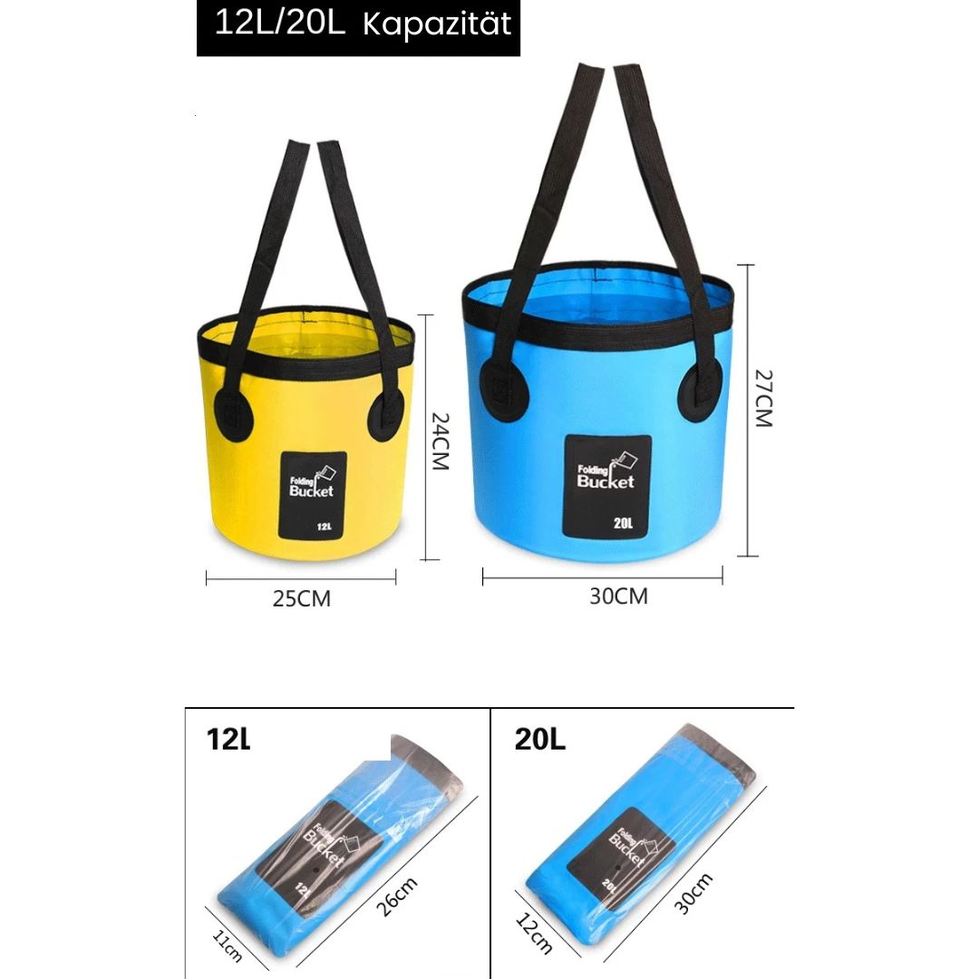 Faltbarer Eimer 12L 20L